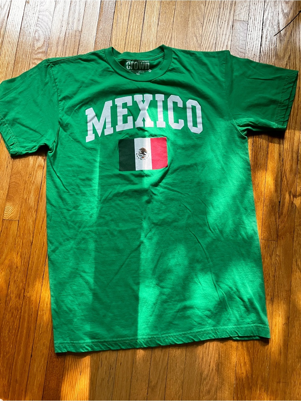 Crown Green Mexico Flag Short Sleeve Tee